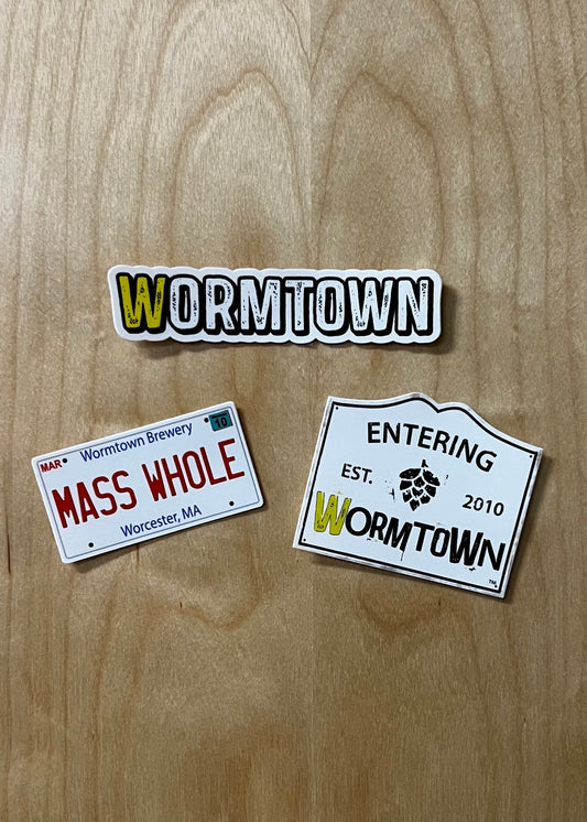 Wormtown Die Cut Sticker Bundle