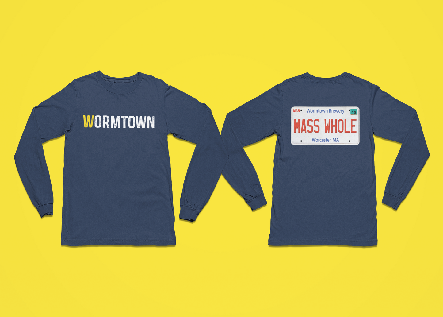 Mass Whole License Plate Long-sleeve Shirt